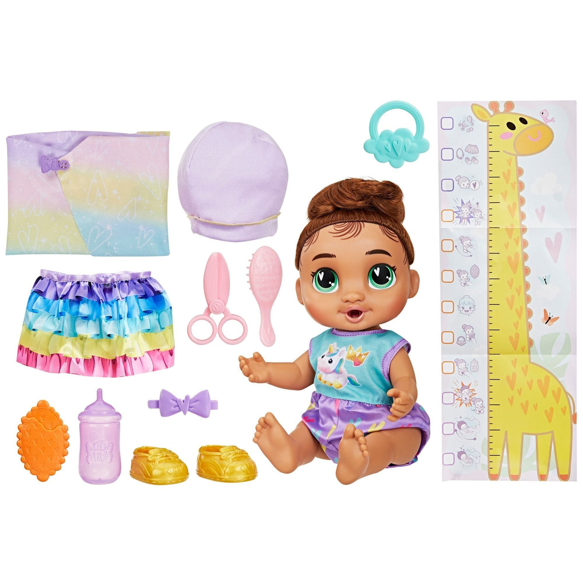 Baby Alive Baby Grows Up Sophia Sparkle Interactive Talking Baby Doll with 75+ Sounds
