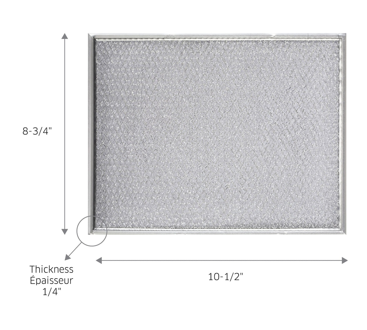 Broan BP29 Aluminum Grease Replacement Filter for Broan BU2, BU3 & NuTone NU Series Range Hoods