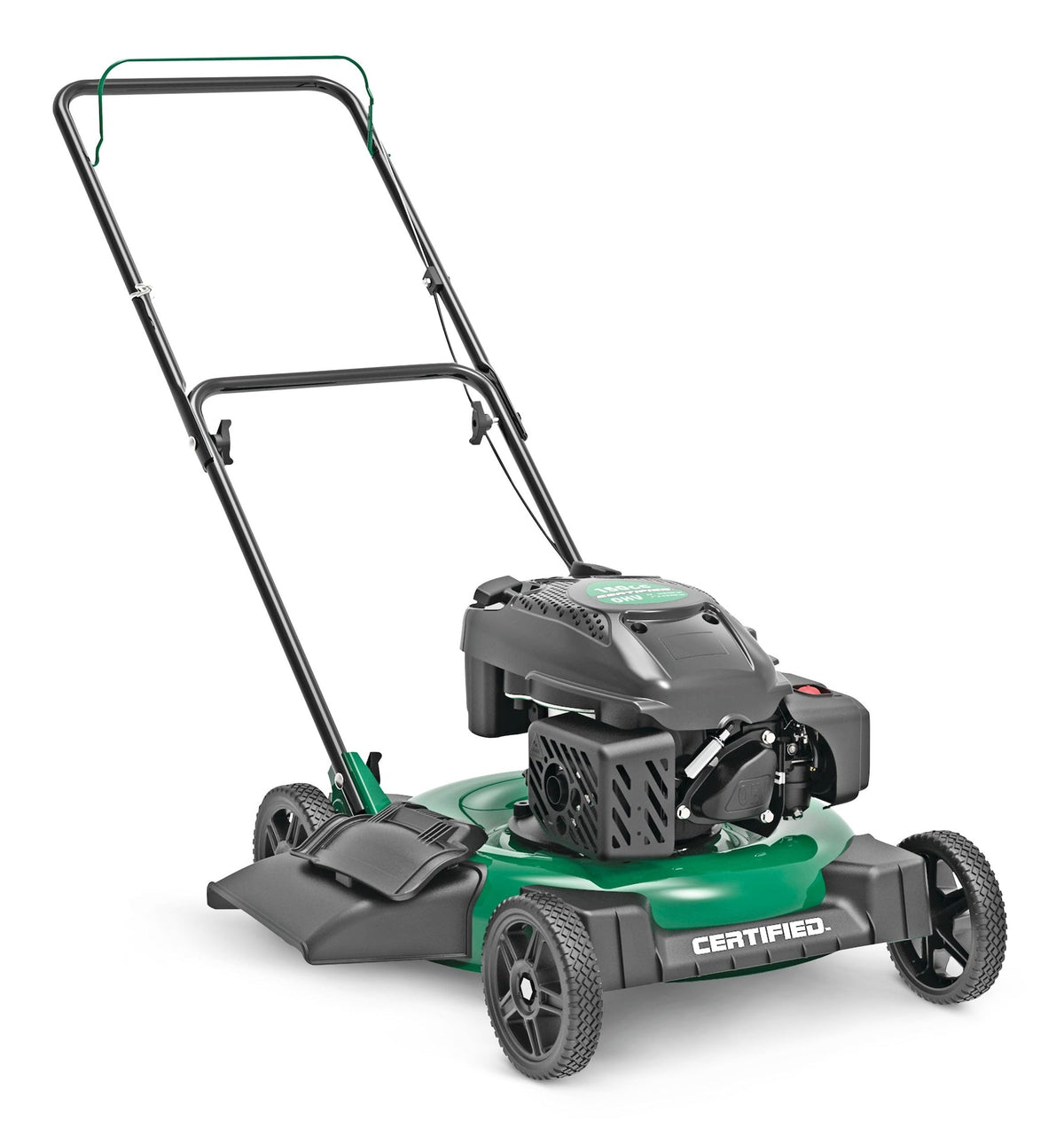 Certified 150cc 2-in-1 Gas Engine Walk Behind Push Lawn Mower with Side Discharge, 21-in