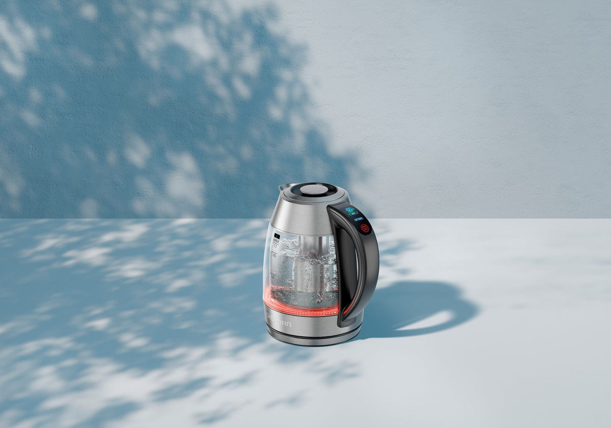 Chefman Custom-Temp 1.5L Digital Double Glass Kettle