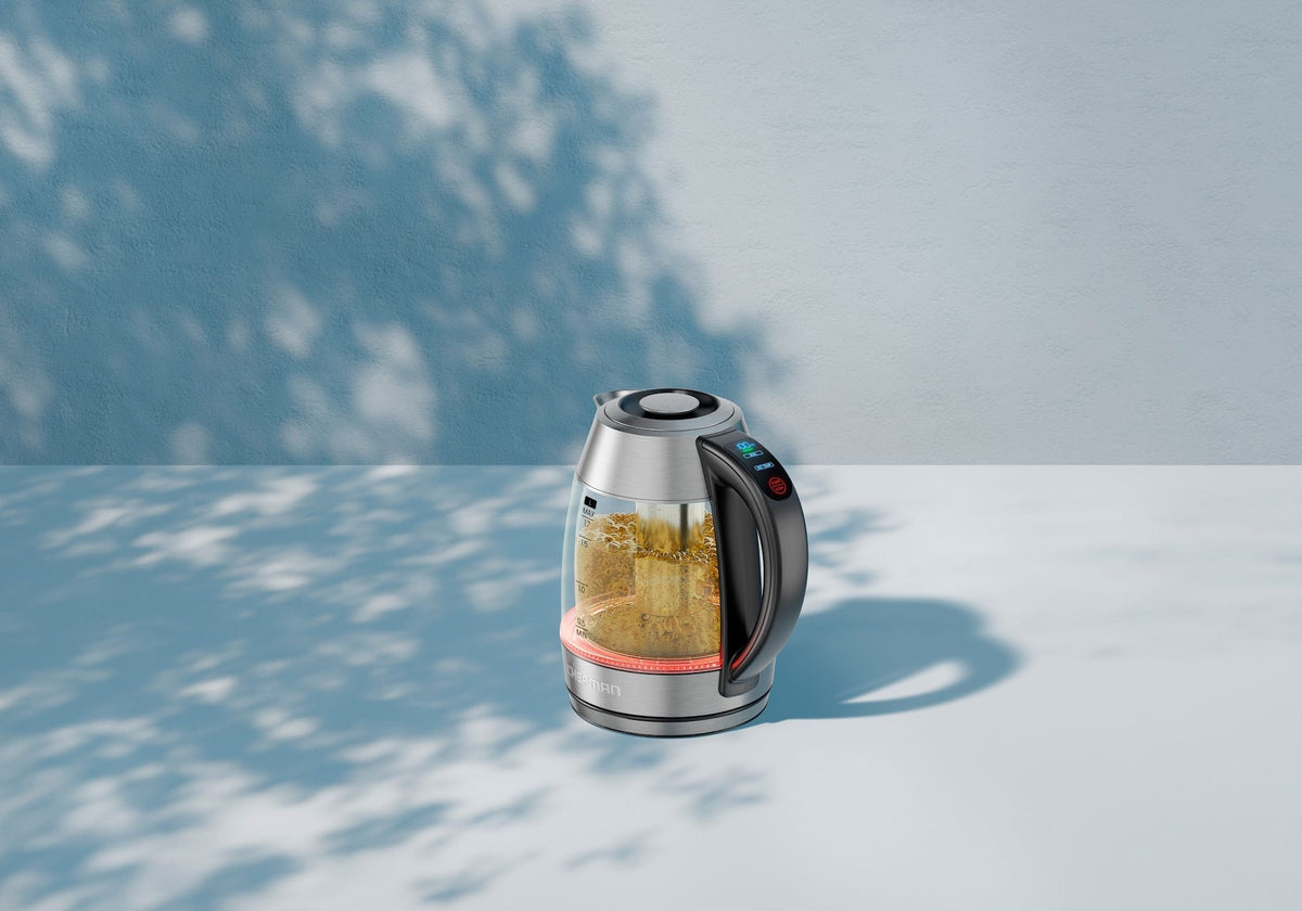 Chefman Custom-Temp 1.5L Digital Double Glass Kettle
