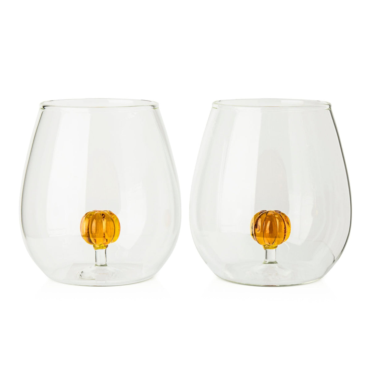 Core Home 591-mL Borosilicate Pumpkin Wine Tumbler, 2-pk