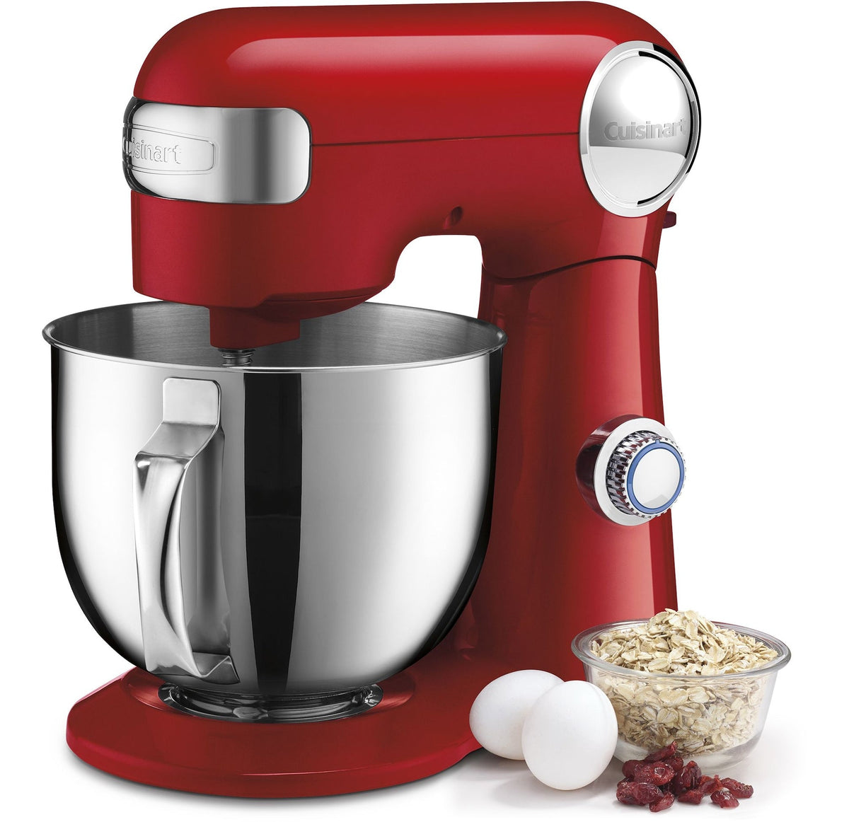 Cuisinart Precision Master Tilt-Head Stand Mixer with 12 Speeds, Red, 5.5qt