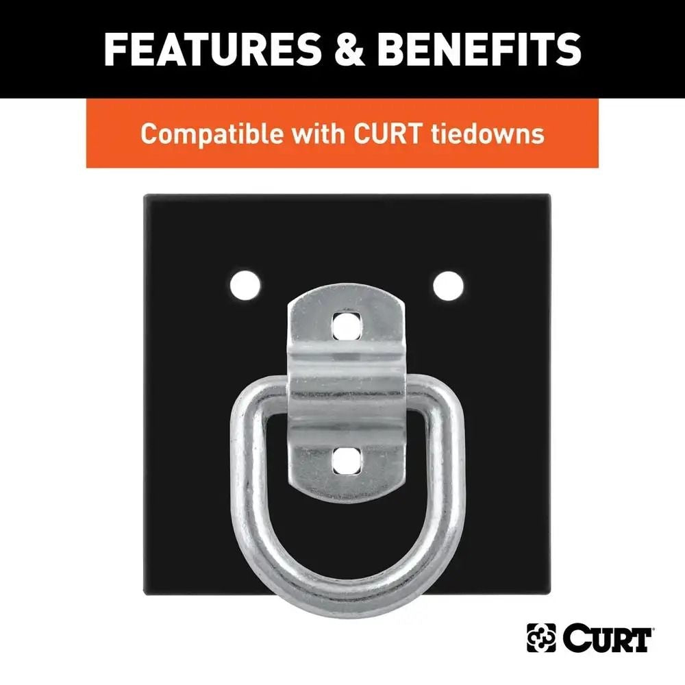 CURT 83607 Tie-Down Anchor Backing Plate, 6-in