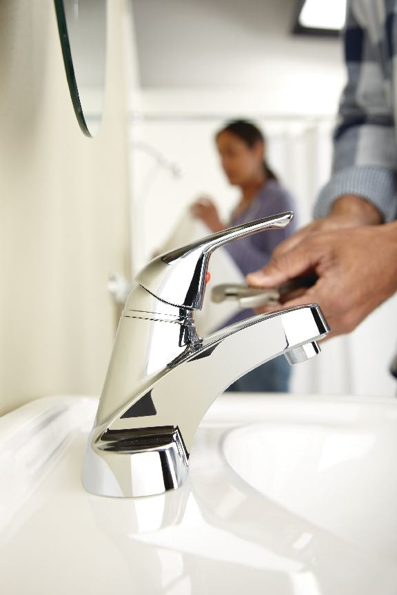 Danze Renovate Single Handle Bathroom Sink Faucet, 4-in Centerset, Chrome