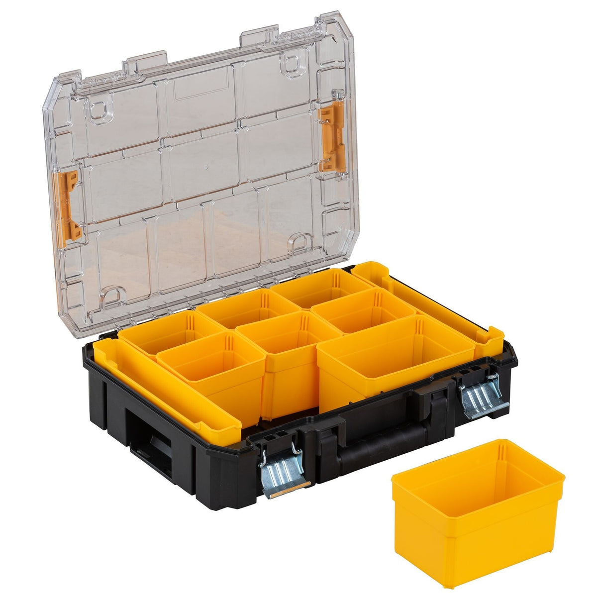 Dewalt TSTAK Stackable Organizer with Clear Lid, 44-lb
