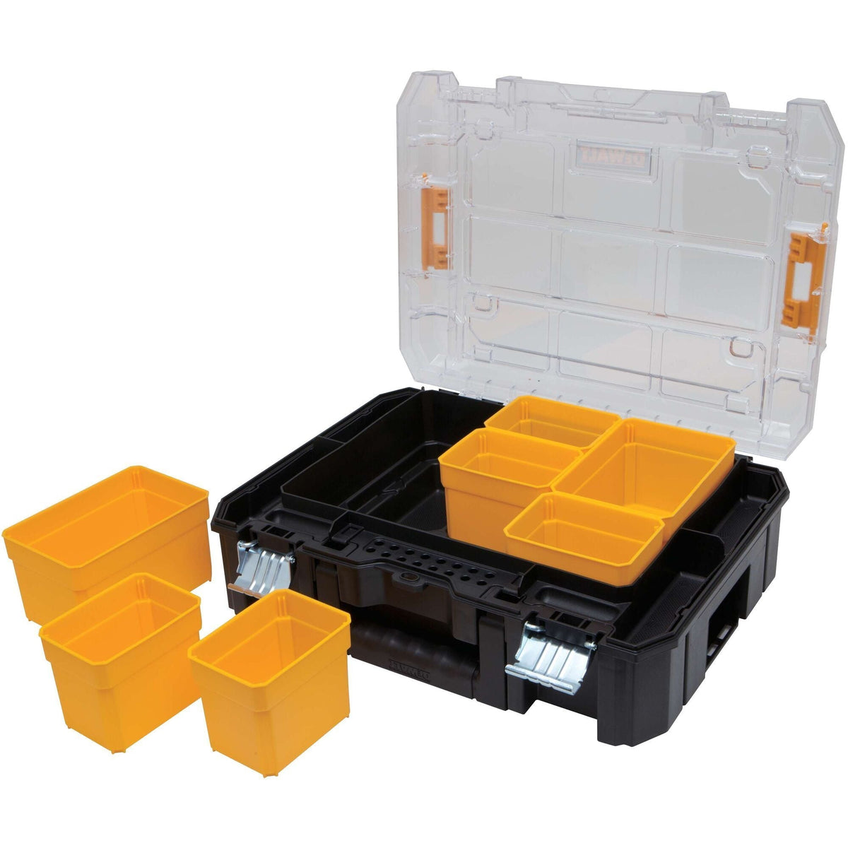 Dewalt TSTAK Stackable Organizer with Clear Lid, 44-lb