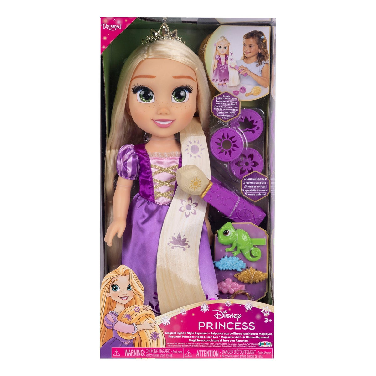 Disney Princess Magical Light Up and Style Rapunzel Doll