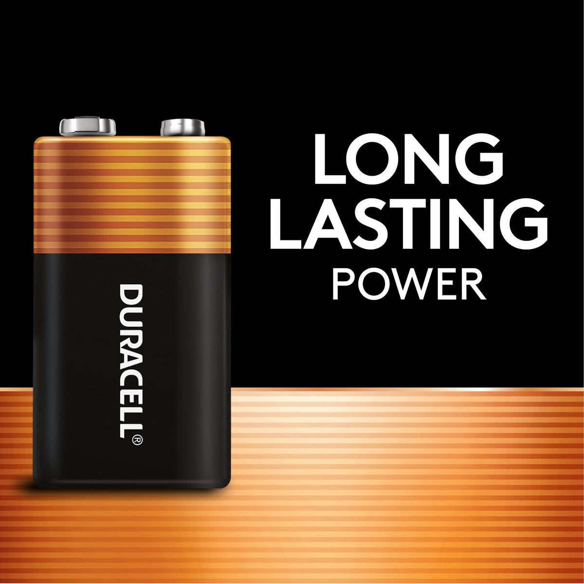 Duracell Coppertop 9V Alkaline Battery, All Purpose, 1-pk