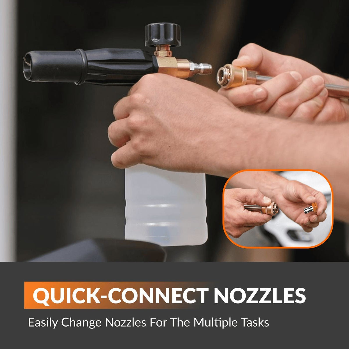 Giraffe Tools Grandfalls G20 Wall Mounted 1900 PSI 2.2 GPM Brushless Electric Pressure Washer with 65-ft Retractable Hard Hose