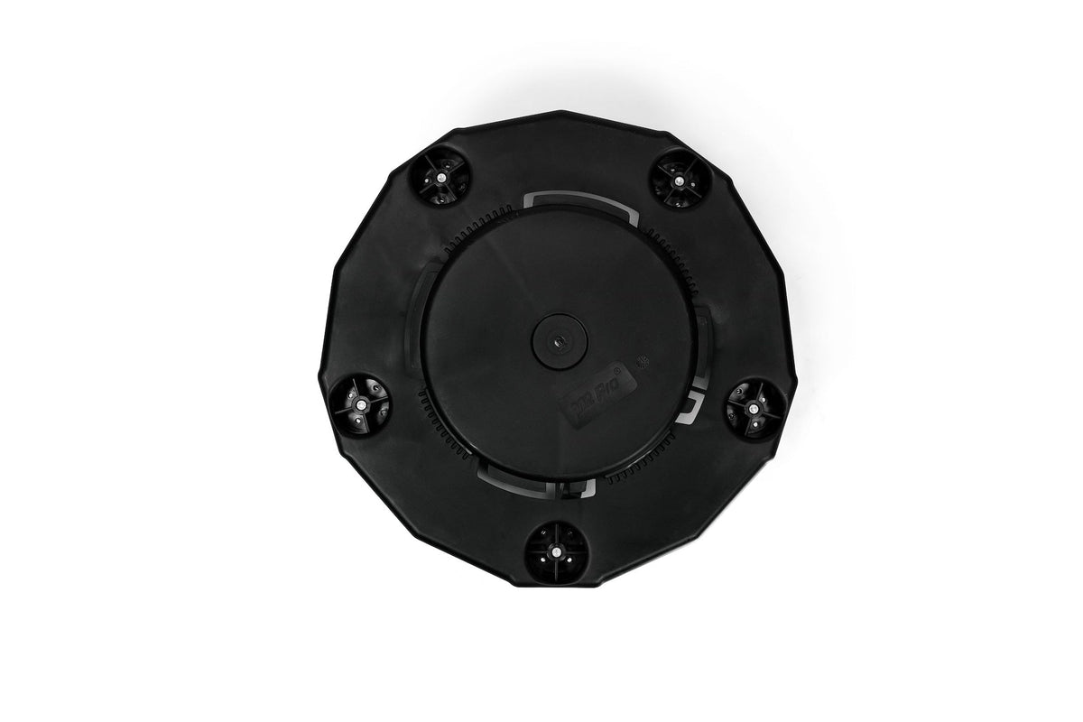 MAXIMUM Universal Commercial Heavy-Duty Resin Garbage Can Dolly, Black