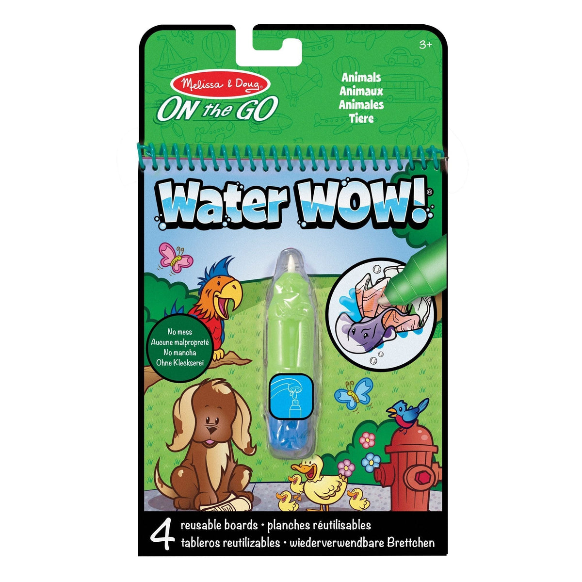 Melissa & Doug On the Go Water Wow! Reusable Water-Reveal Activity Pad - Animals