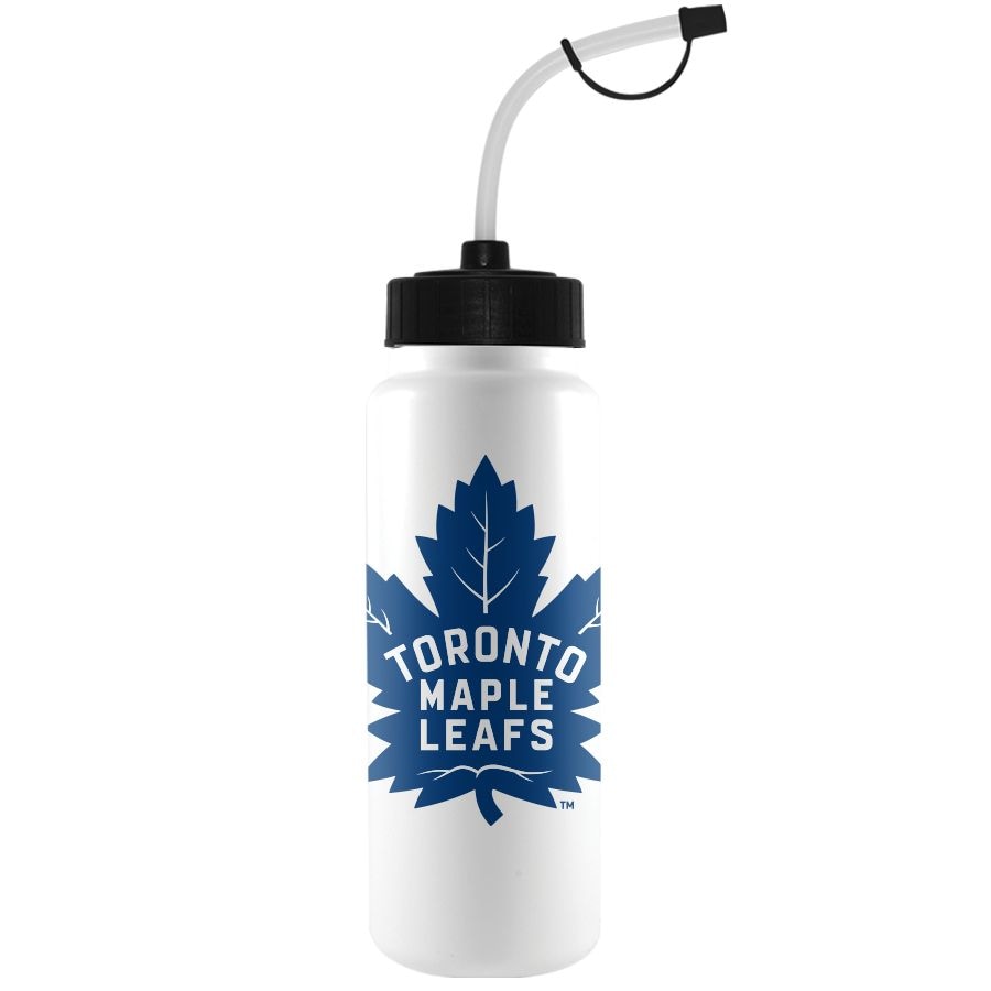 NHL Toronto Maple Leafs Officially Licensed Hockey Water Bottle, 1-L