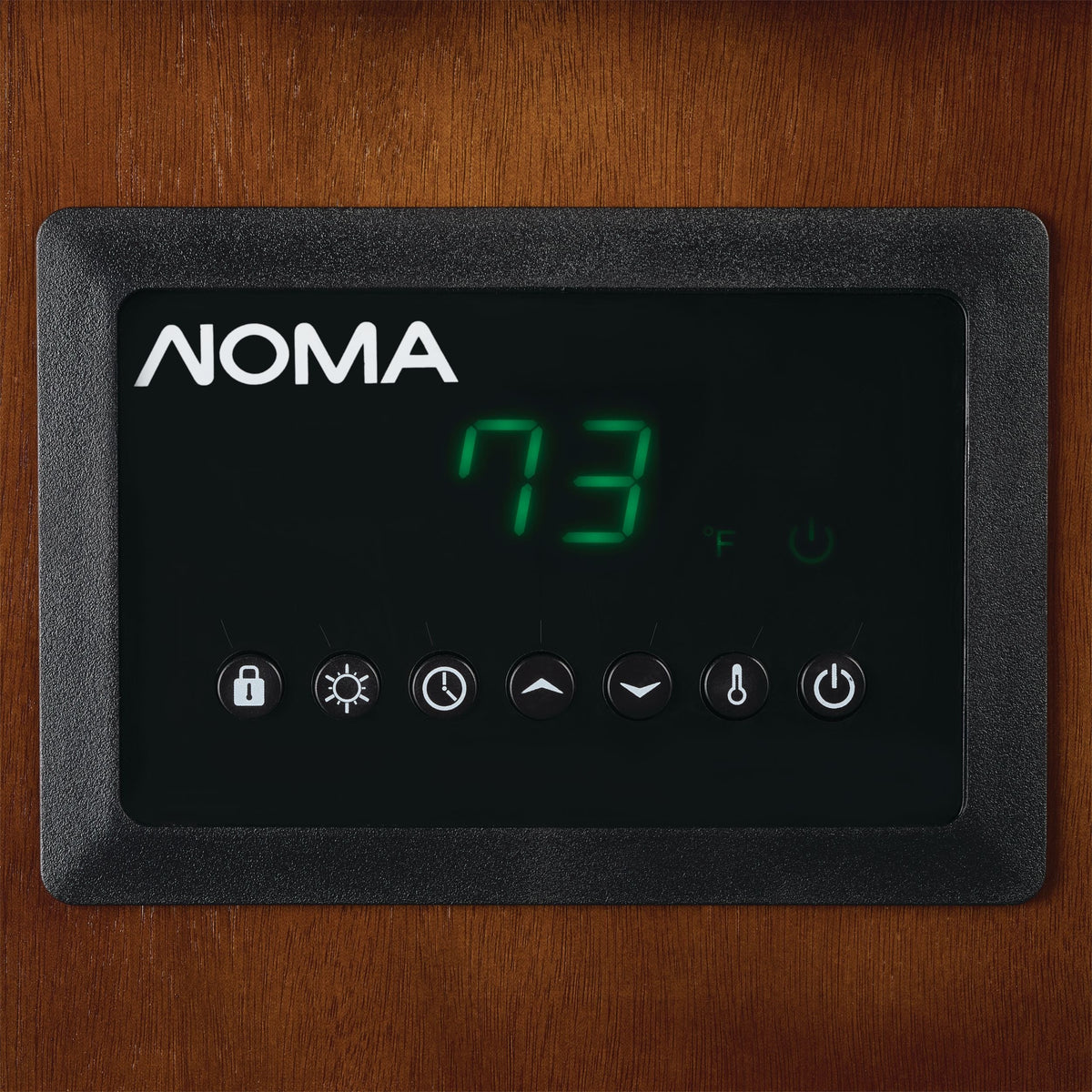 NOMA Wood Cabinet Infared Space Heater withRemote Control & Thermostat, 1500W