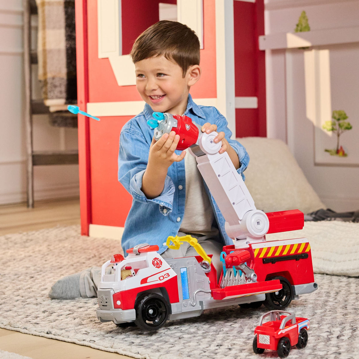 Paw Patrol Fire Rescue Deluxe Playset for Ages 3+, 14-pc