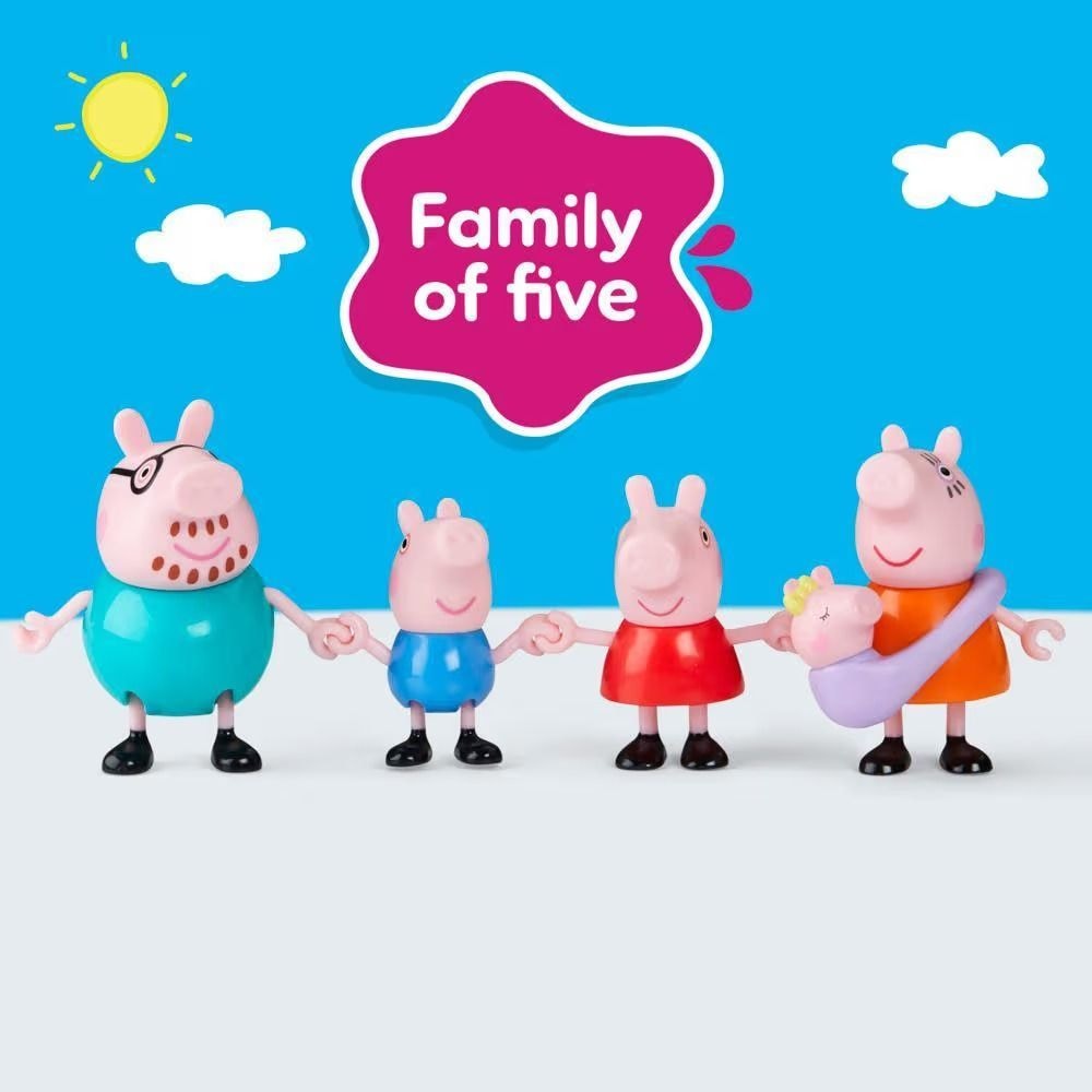 Peppa Pig & Family Figure Playset for Ages 3+, 4-pc