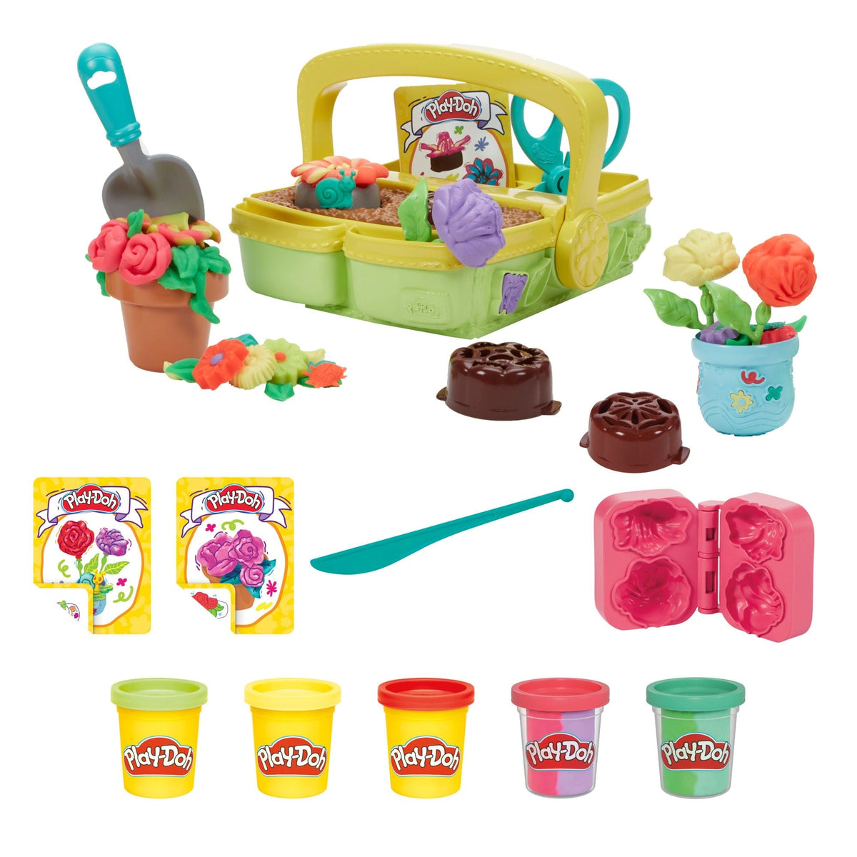 Play-Doh Toy Flower Garden Playset for Sensory Play