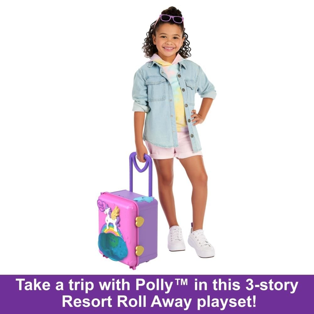 Polly Pocket Pollyville Resort Roll Away