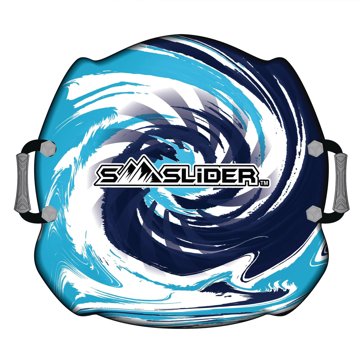 Snowslider Kids' 1-Person Lightweight Foam Winter Snow Saucer Sled/Toboggan with Handles
