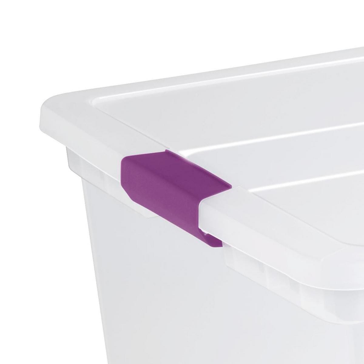 Sterilite ClearView Storage Box with Latched Lid, 104-L
