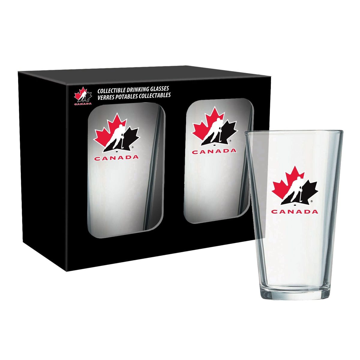 Team Canada Hockey Mixing Pint Glass Box Set, 2-pk, 16-oz