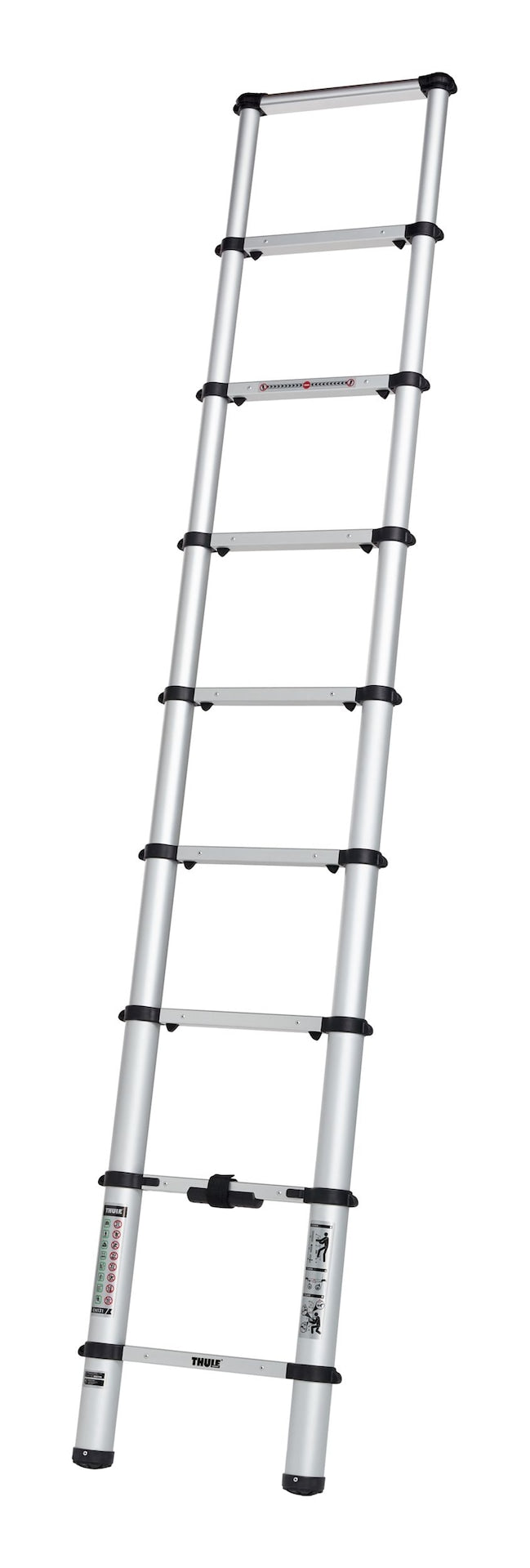 Thule Van Ladder, Extendable with Storage Bag, Silver, 8.5-ft