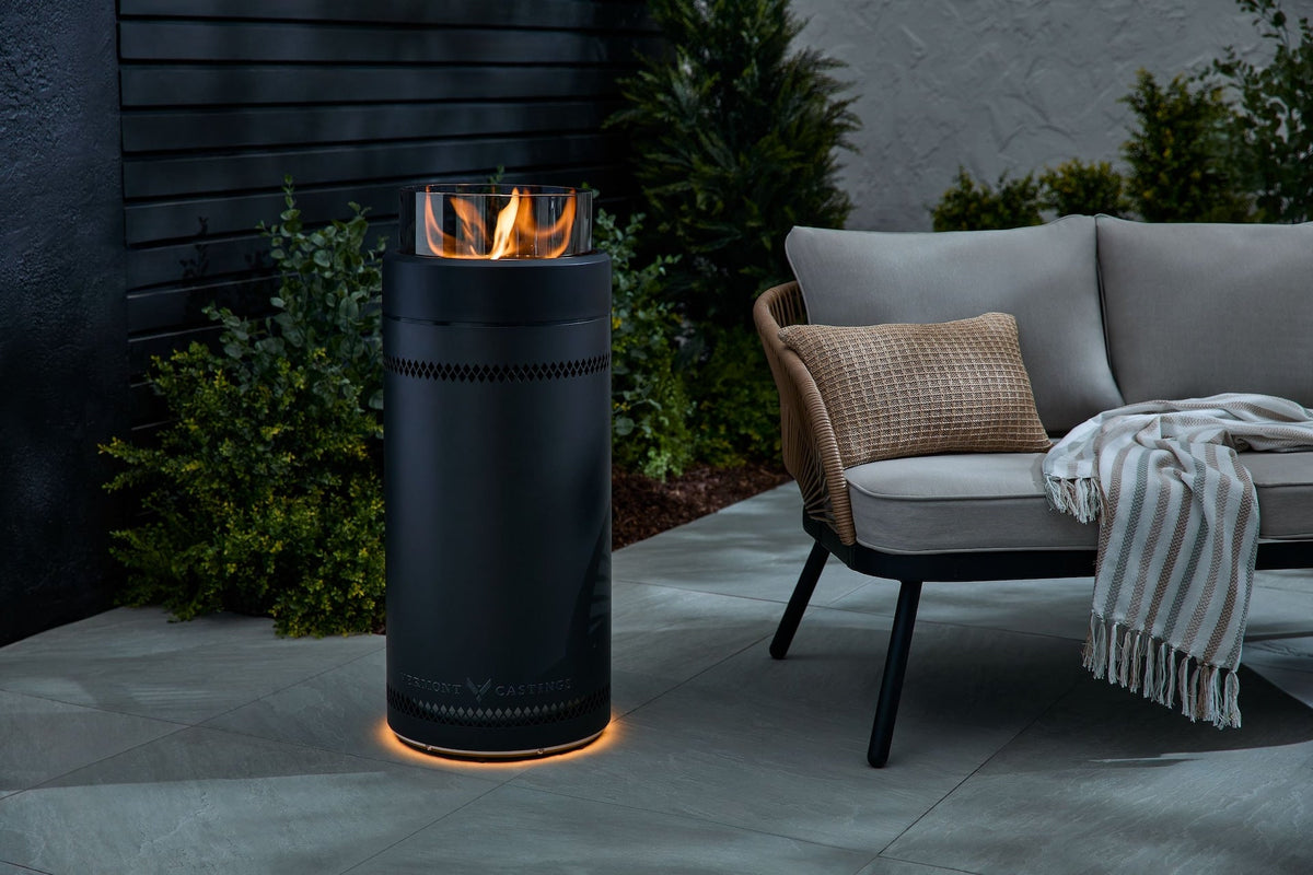 Vermont Castings LP Gas Fire Column with LED Glow Ring