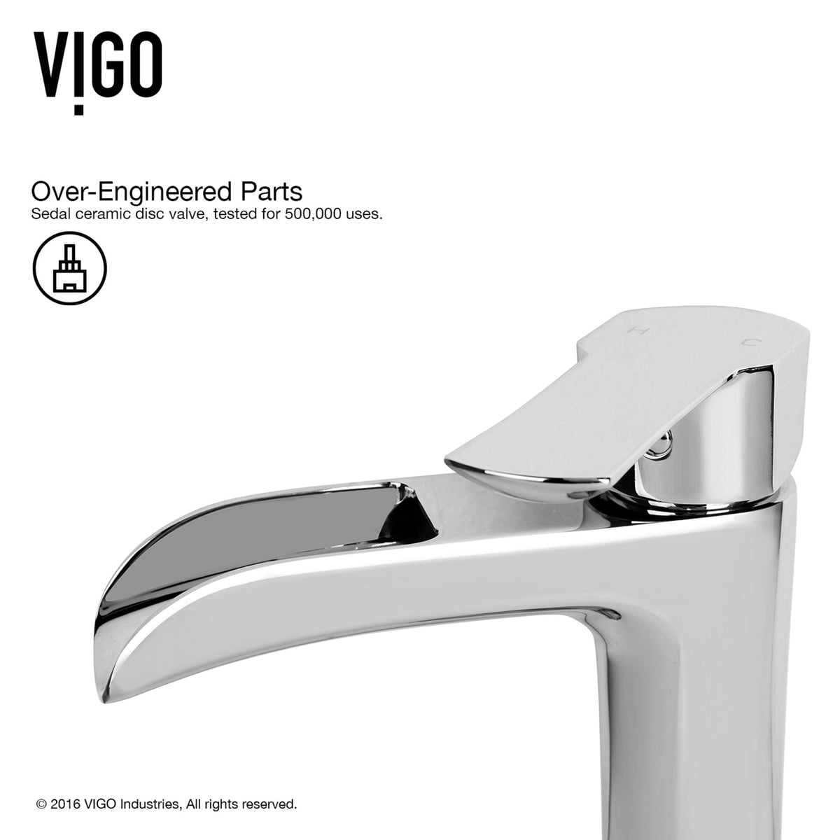 VIGO Glass Grey Onyx Bathroom Sink/Basin Set with Niko Faucet and Rectangular Vessel