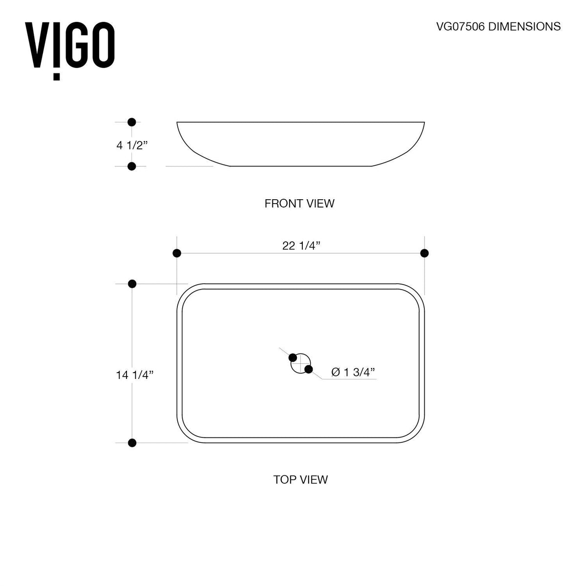 VIGO Glass Rectangular Vessel Bathroom Sink/Basin with Rounded Edges & Deep Bowl, Copper
