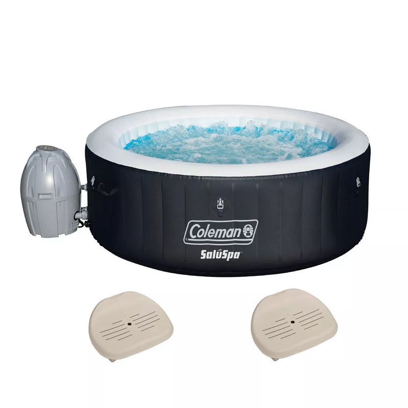 Coleman SaluSpa 4-Person Inflatable Hot Tub with 60 AirJets & Adjustable Seats T5