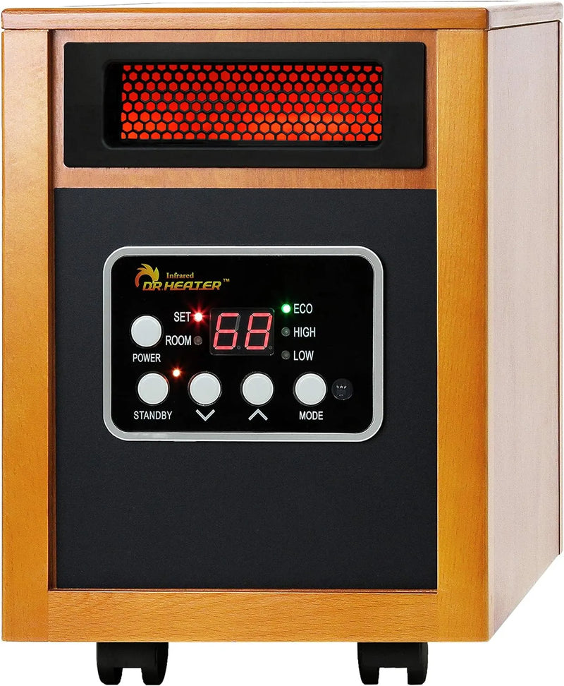 Dr Infrared Heater Portable Space Heater, Original, 1500-Watt, Cherry (Pack of 1) C9