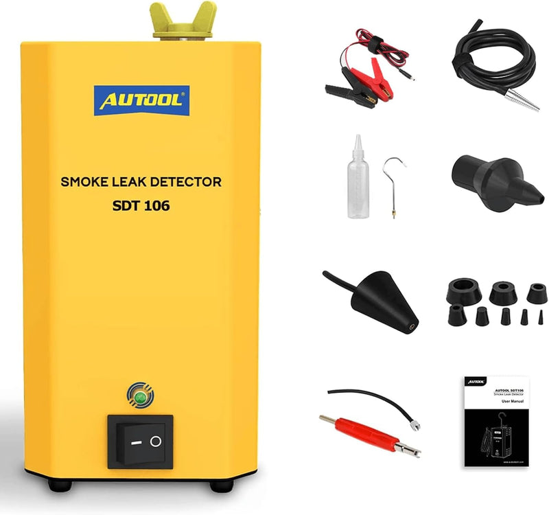 Smoke Machine Automotive Leak Detector,Evap Vacuum Smoke Diagnostic Tester,Pipeline Fuel Leakage Detector Compatible with 12V Vehicles C7