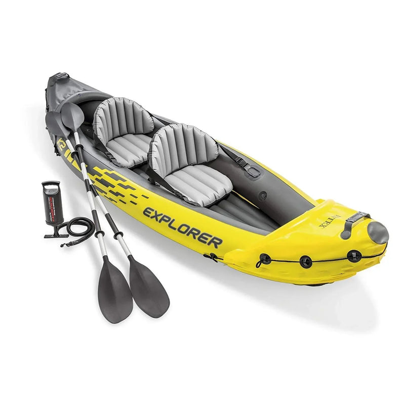 Explorer K2 2 Person Inflatable Kayak Set Q4