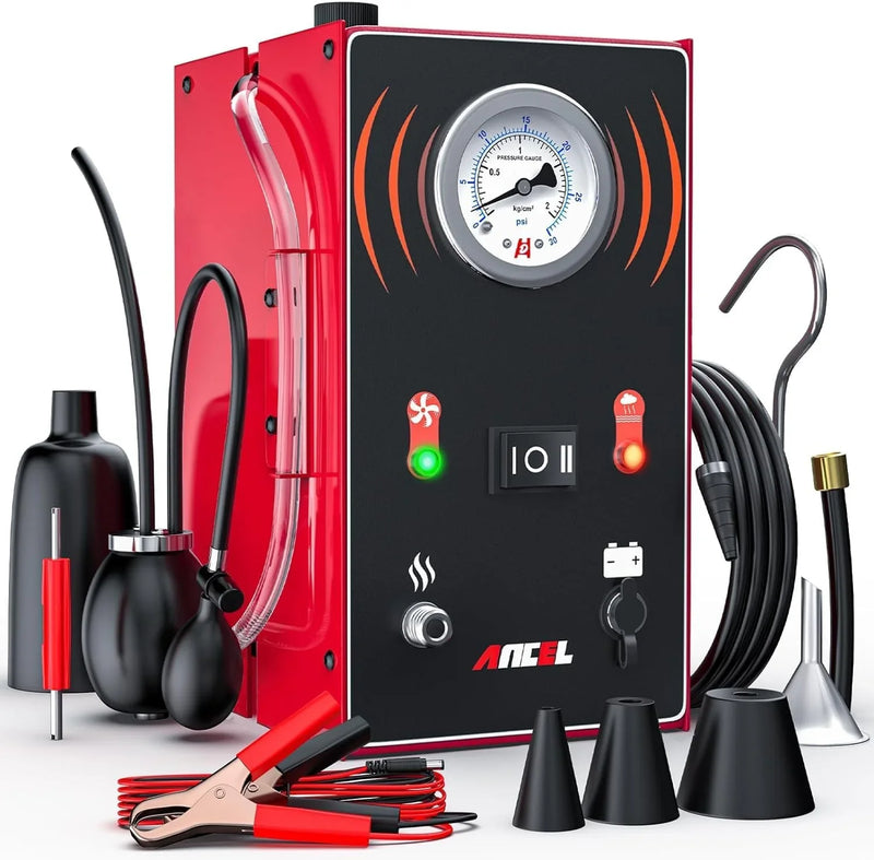 Smoke machine - The car model comes with an internal air pump, evaporative smoke machine leakage tester (with pressure gauge and flow meter), odorless car smoke machine leakage detector, and vacuum-type smoke tester for cars. Y4