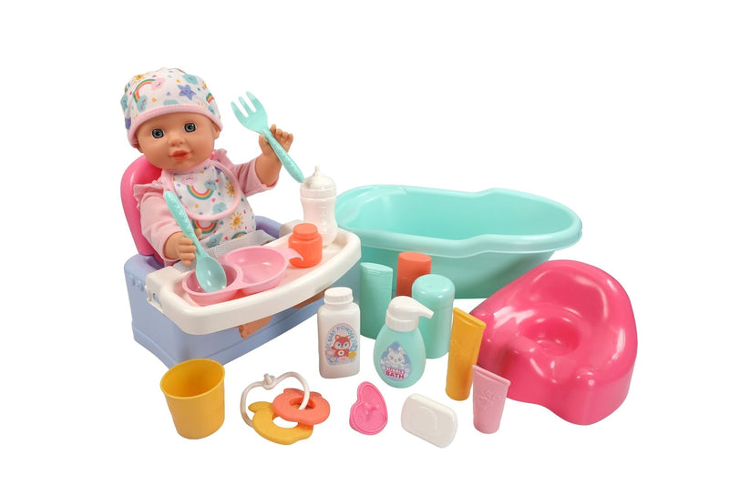 14" Baby Doll Deluxe Set W5