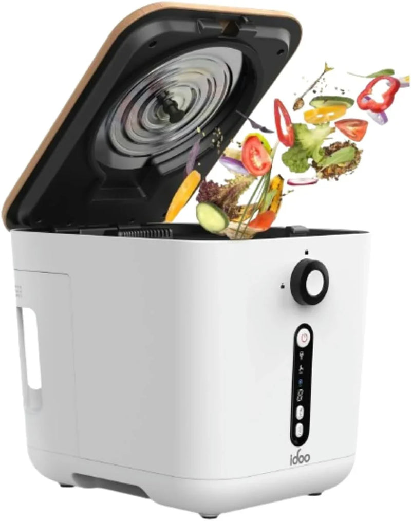 Upgrade version of the electric composting machine for the kitchen, 3-liter intelligent desktop composting machine, indoor without odor, equipped with detachable activated carbon filter, automatic food recycling composting machine, converting food re L7