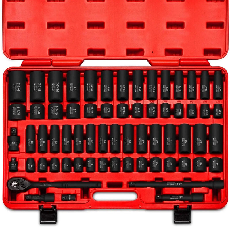 1/2" Drive Master Impact Socket Set, 65 Piece Z5