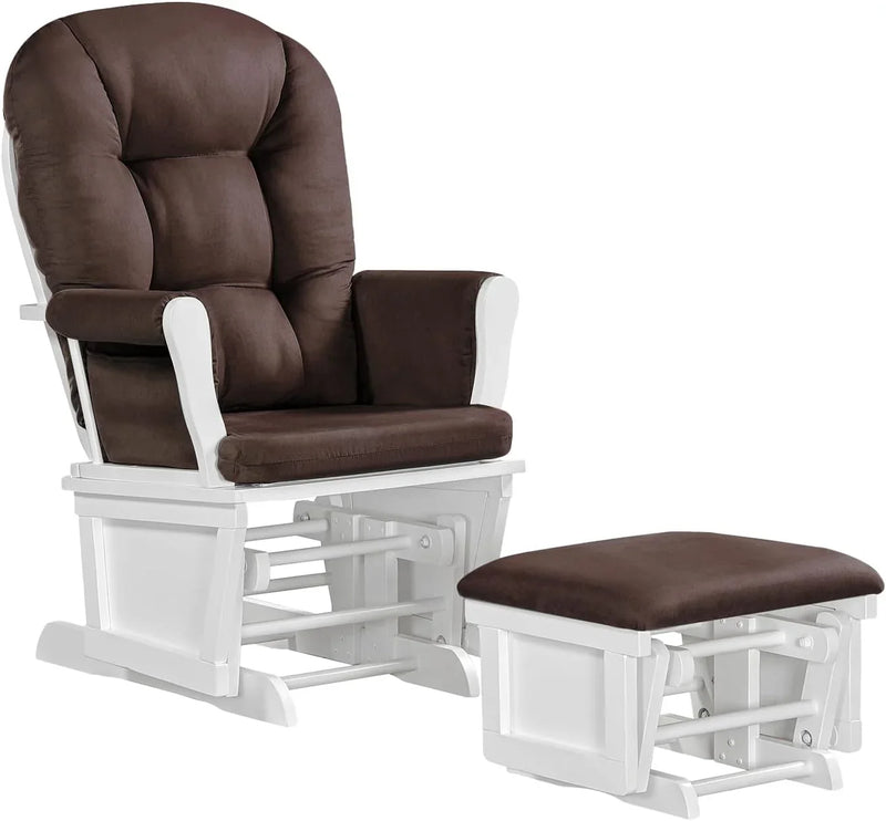 Lennox Furniture Glider Rocker Combo Espresso Beige G4