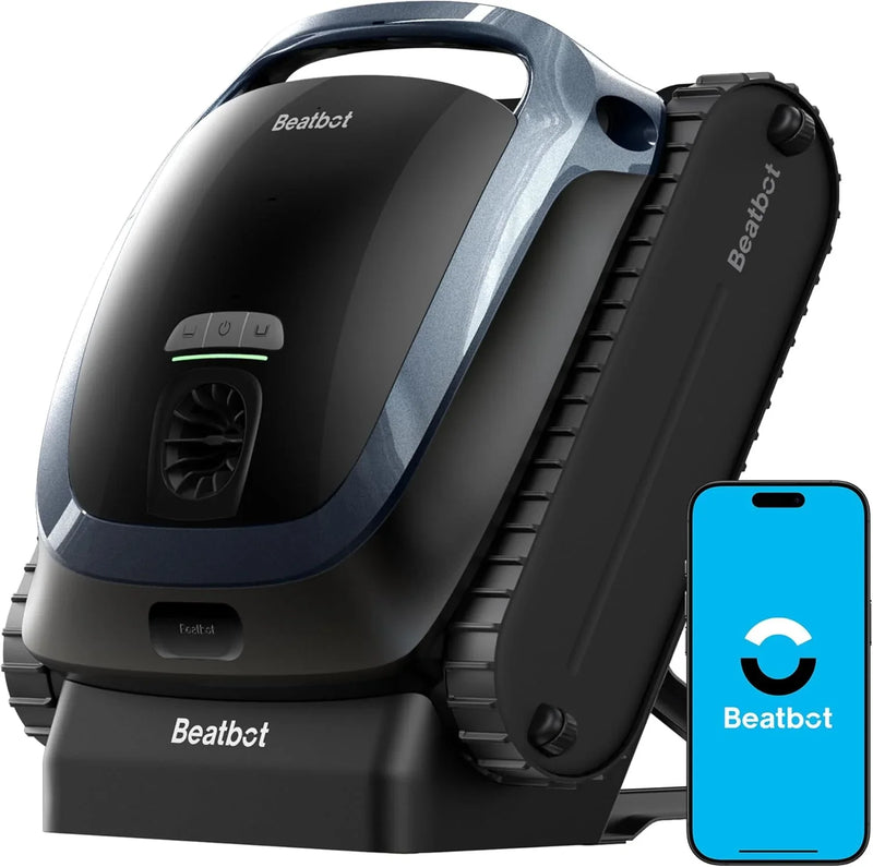 AquaSense 2 Cordless Robotic Pool Vacuum Cleaner, Smart Surface Parking, Double-Pass Waterline Scrubbing, Cleans Floor, Walls, and Waterline, Above & In-Ground Pools up to 3,230 sq.ft - Blue N6