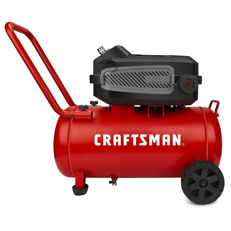 CRAFTSMAN HARD Air Compressor, 10 Gallon 1.8 HP 175 PSI, 4.0CFM@90PSI, Oil Free and Maintenance Free, Portable with Large Wheels, CMXECXA0201041 K5