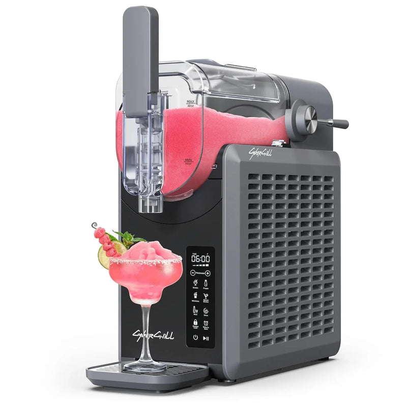 Slushie Machine,24-Hour Delay Start&Cold Retention, 68 oz Slushy Machine with Self-Cleaning Function, Frozen Drink Maker with 5 Preset Programs,Frozen Margaritas, Frappés, and More S9