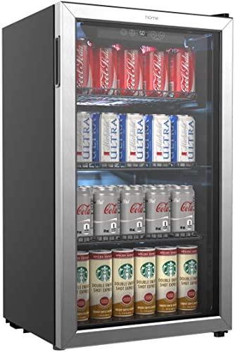 hOmeLabs Beverage Refrigerator and Cooler – 120 Can Mini Fridge A4