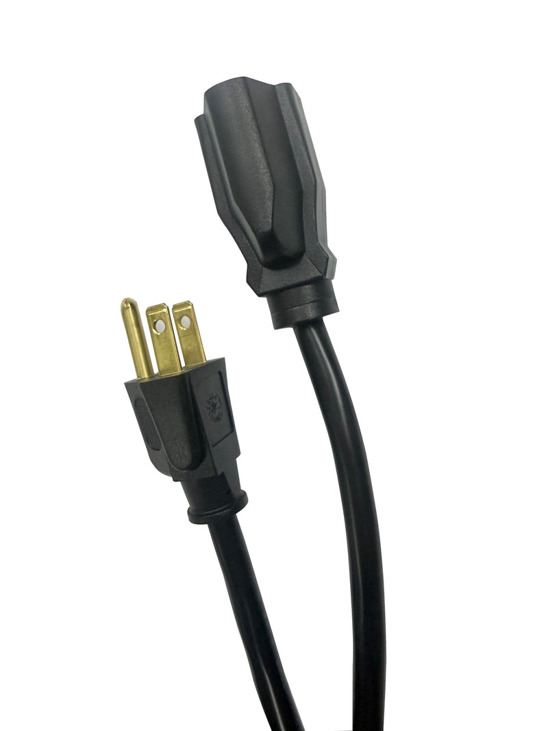 20' 16 Gauge 1-Tap Outdoor Extension Cord, Black S4