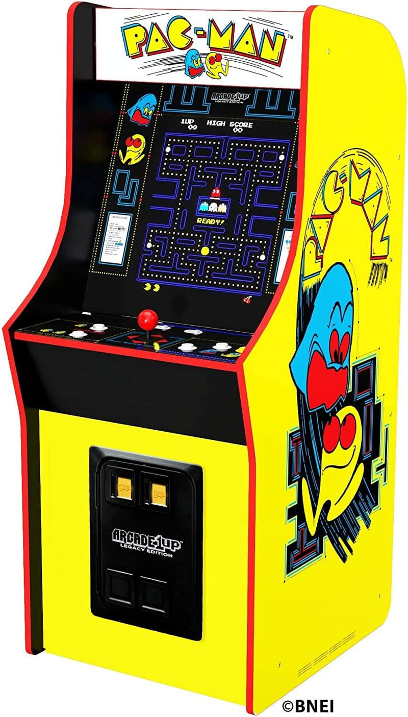 Bandai's "Pac-Man" classic version, featuring 12 games, and an arcade machine that is 4 feet in size. L9