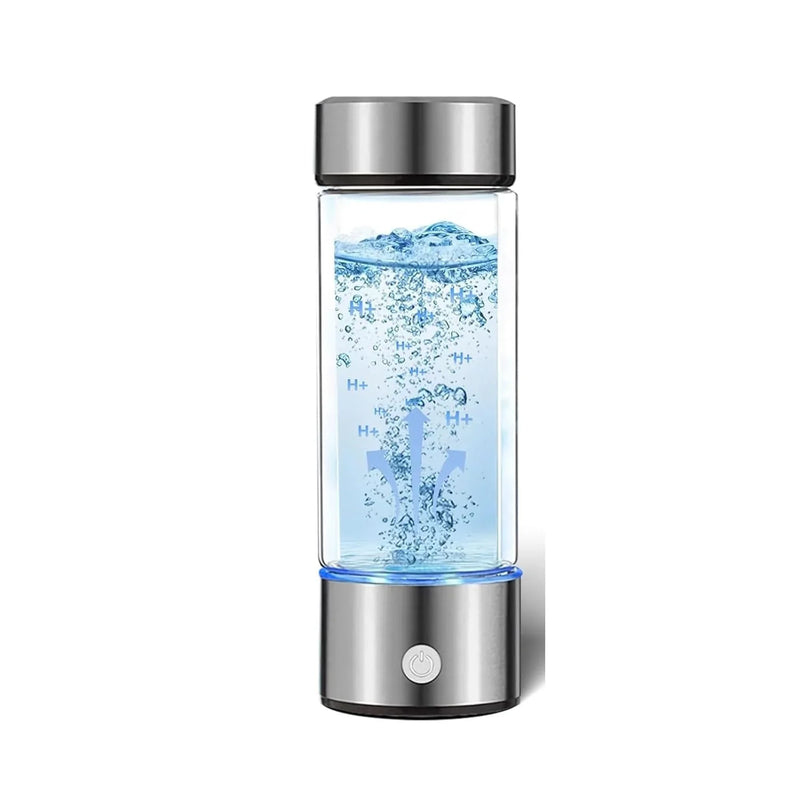 Hydrogen Water Bottle Generator(Silver) - Up to 6360 PPB - Certified H2 Generator- SPE/PEM Technology - - Portable Hydration & Athletic Performance System F3