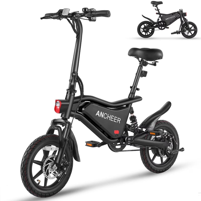 ANCHEER Peak 500W Electric Bike for Adults, Foldable Electric Bikes with 48V 374Wh Battery, 14 in Electric Bicycle for Men Women, LCD Digital... Z1