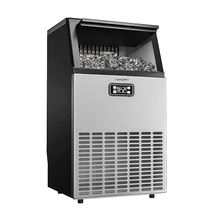 EUHOMY Commercial Ice Maker Machine, 100lbs/24H Stainless Steel Under Counter P1
