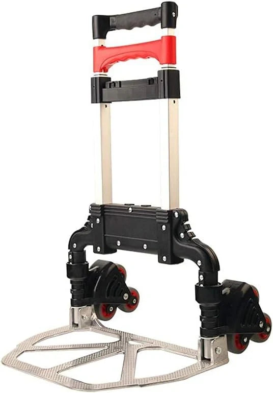Hand Cart-Home Small Trailer Luggage Cart Folding Trolley Car Outdoor Goods Shopping Trolley Cart Truck S0