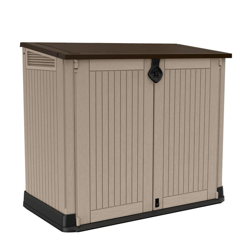 30-Cu Ft All-Weather Resin Storage Shed, Beige A0