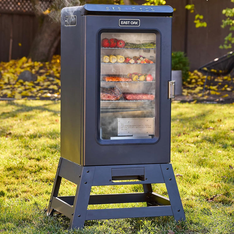 30-inch electric oven | Built-in meat detector and outdoor-specific stand | Up to 6 times longer baking time, adjustable side spice loader | With a 725 square inch cooking area, it can achieve more baking effects Y2